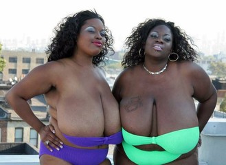 Huge Black Bbw - Real natural black BBW women, huge hanging boobs and nude...